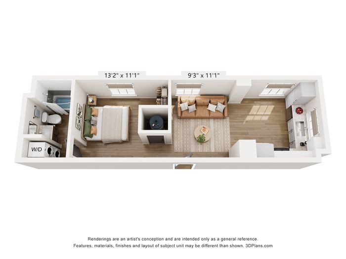 Studio Type C Floor Plan