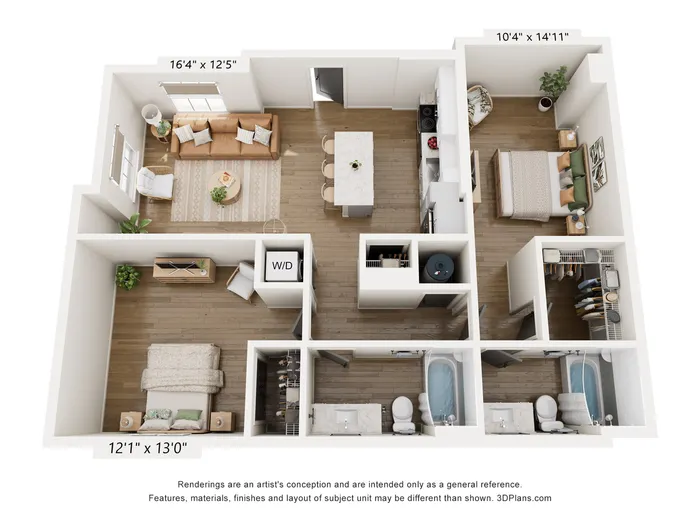 2BR Type B Floor Plan