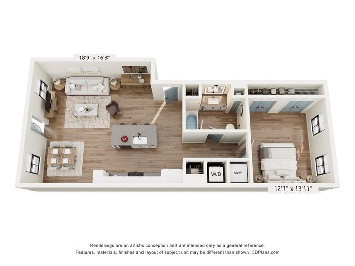 Greystone I Flat Floor Plan
