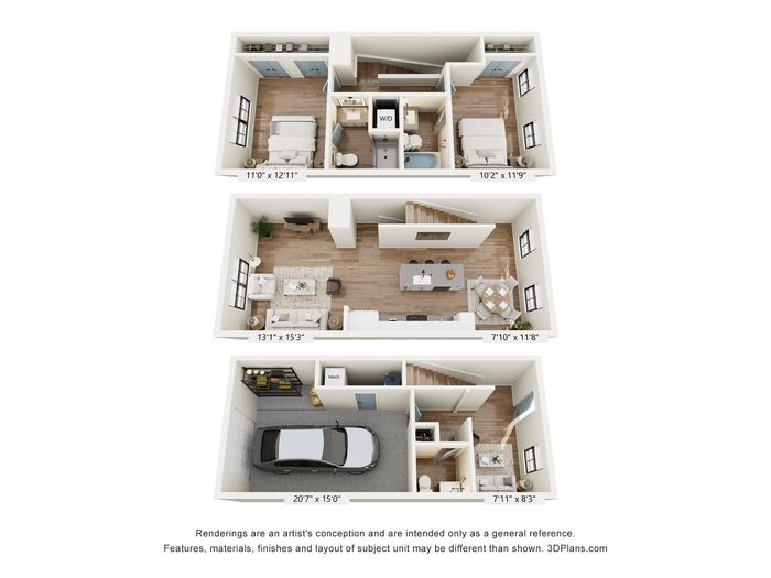 Woodbury Townhome Floor Plan