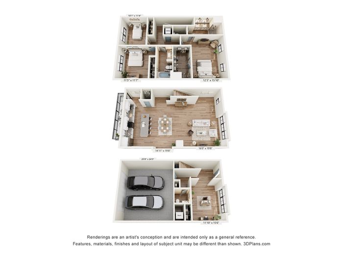 Rowhome II Floor Plan