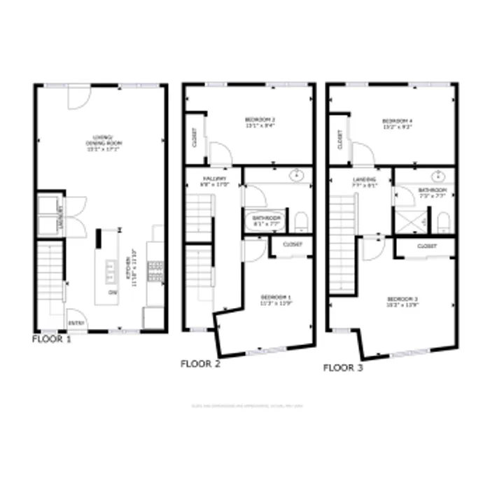 4 bedroom floor plan