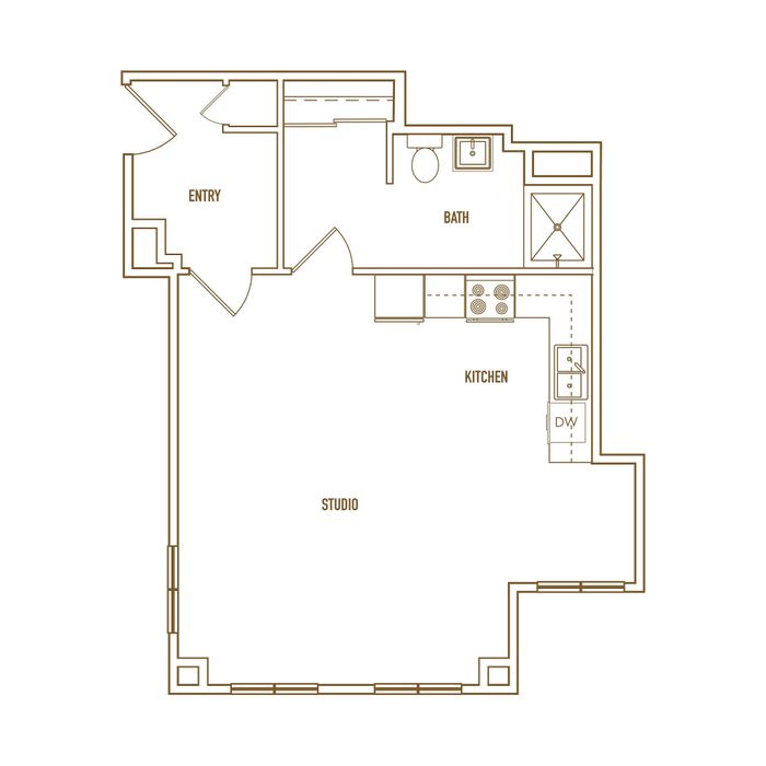 Studio floor plan