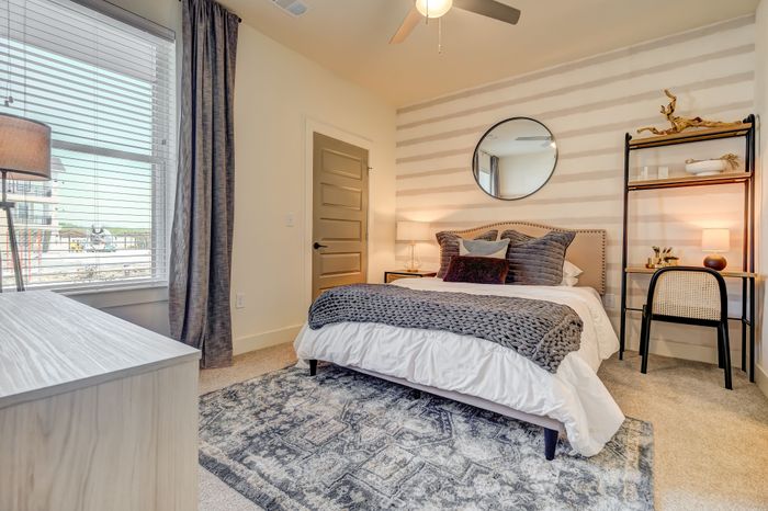 Spacious Bedroom with Ceiling Fan