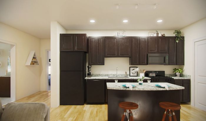 Open concept two bedroom