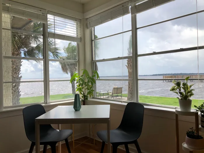 Dining Room with water view