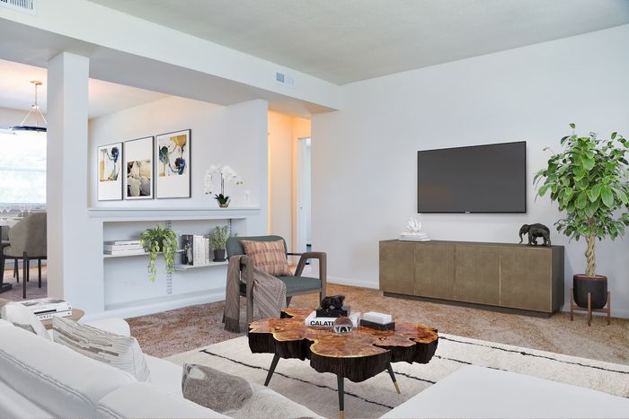 Living room dining room space