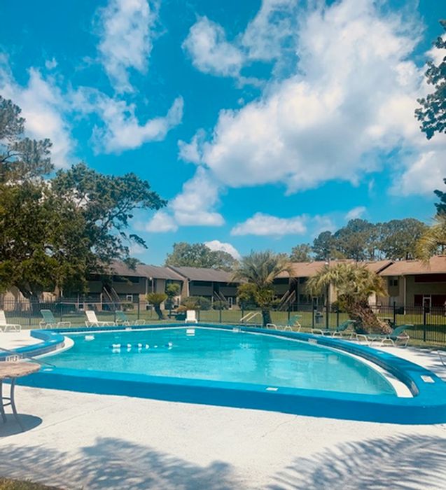 1 of 2 sparkling pools with sundeck