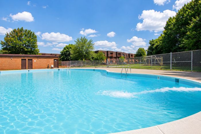 Pool with sundeck