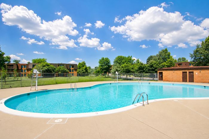 Pool with sundeck