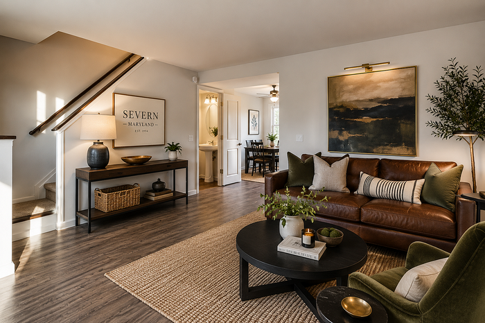 Updated kitchen and dining area at Lake Village Apartments