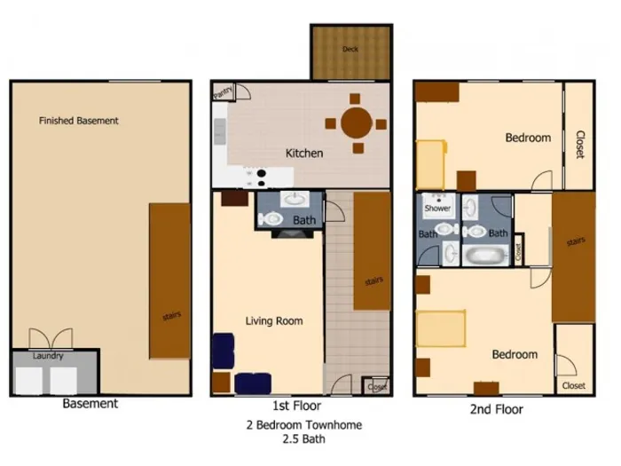 2 Bedroom Townhome