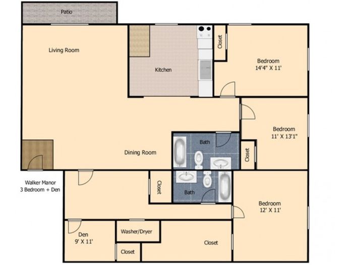 3 Bedroom Den