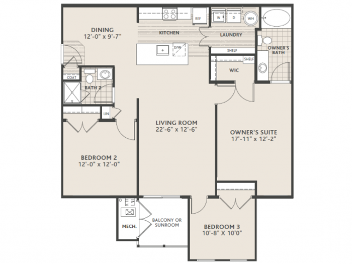 3 bedroom 2 bath