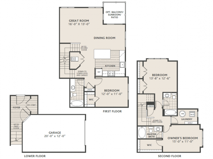 3 bedroom 3 bath w/garage