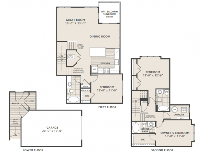 3 bedroom 3 bath w/garage