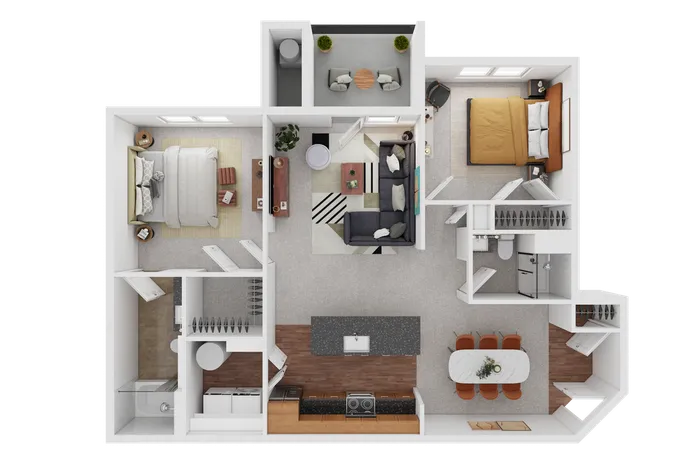 2 bedroom 2 bath