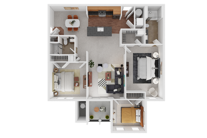 3 bedroom 2 bath