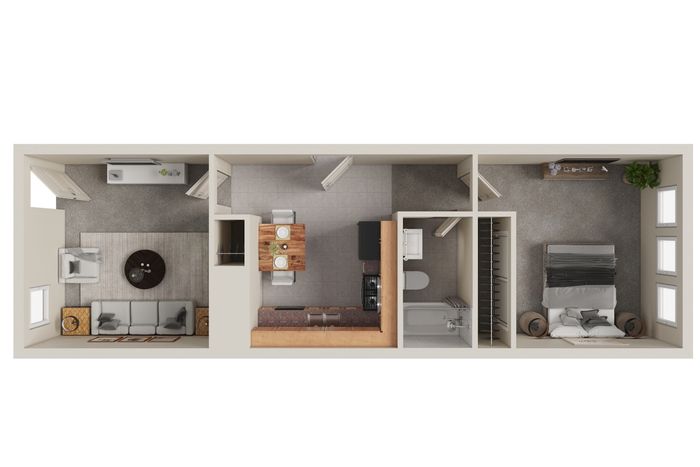 Harford Commons1 Bedroom Townhomes Floor Plan
