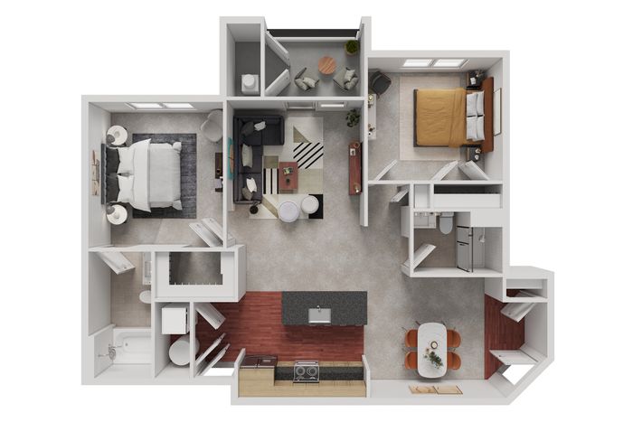 2 bedroom 2 bath