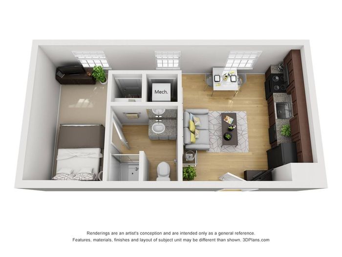 1Br 1Ba