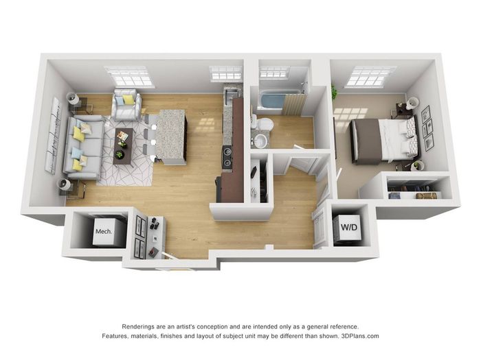 1Br 1Ba