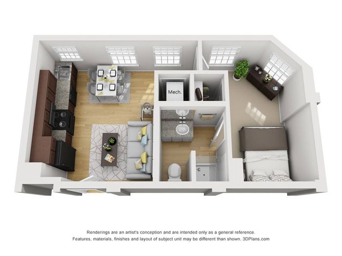 1Br 1Ba