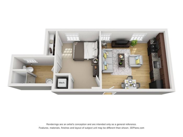 1Br 1Ba