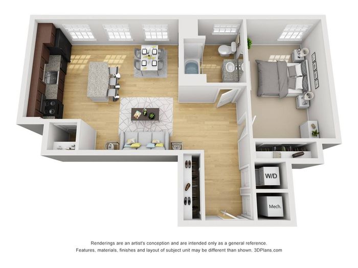 1Br 1Ba