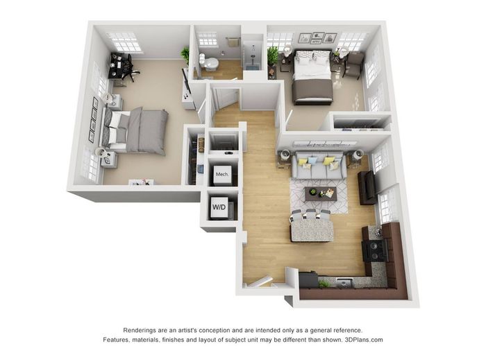 2Br 1Ba