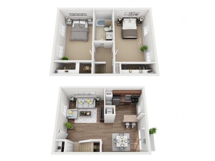2 Bed Townhome