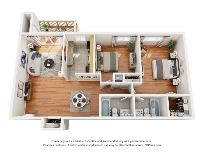 Hunter Hill 2 Bed 2 Bath