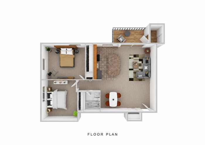 2 Bedroom Open