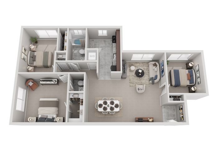 3 Bed 1.5 Bath