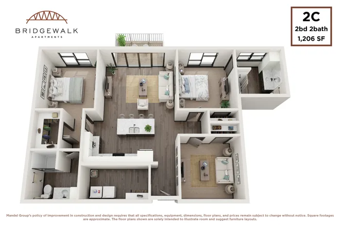 2 Bedroom 2 Bath