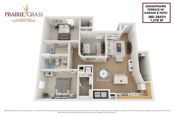 GrandPrairie Terrace w/ Garage & Patio