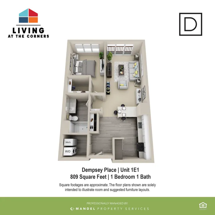 1BR/1BA