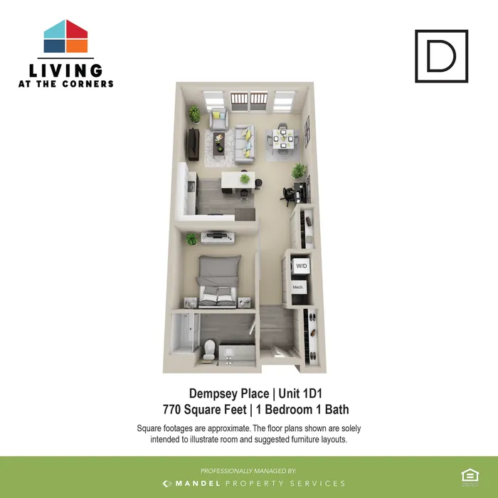 1BR/1BA