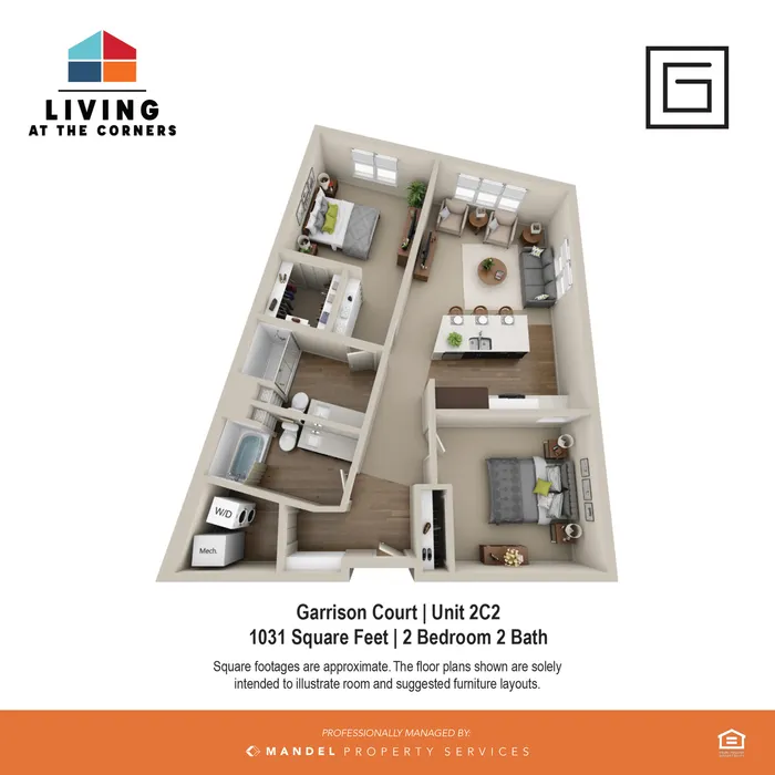 2BR/2BA