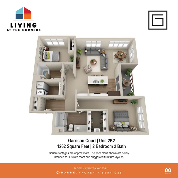 2BR/2BA