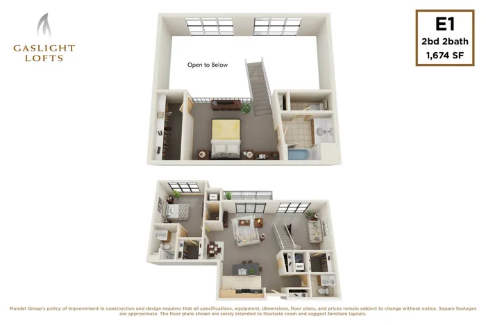 1 bedroom, 1 bath
