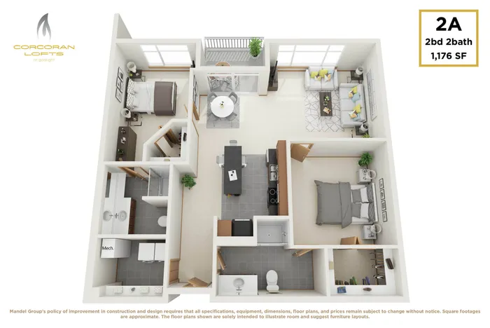 2 bedroom 2 bath