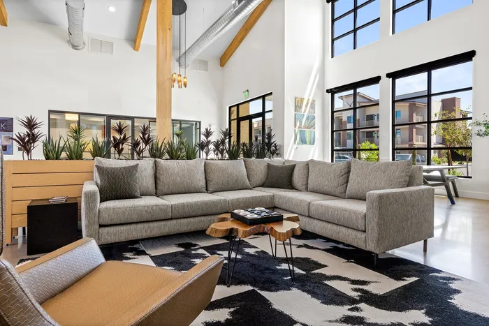 resident lounge area in community clubhouse