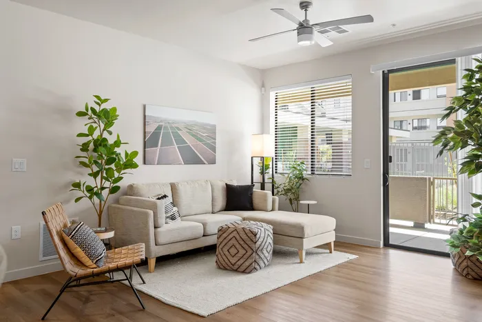 high ceilings and spacious floor plans