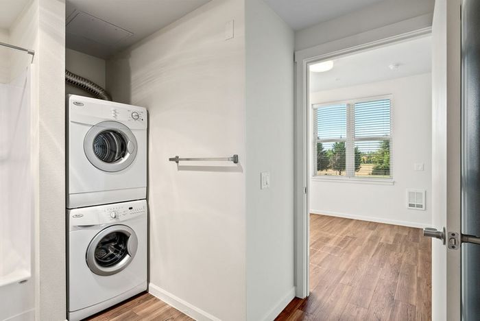 Washer and dryer in unit