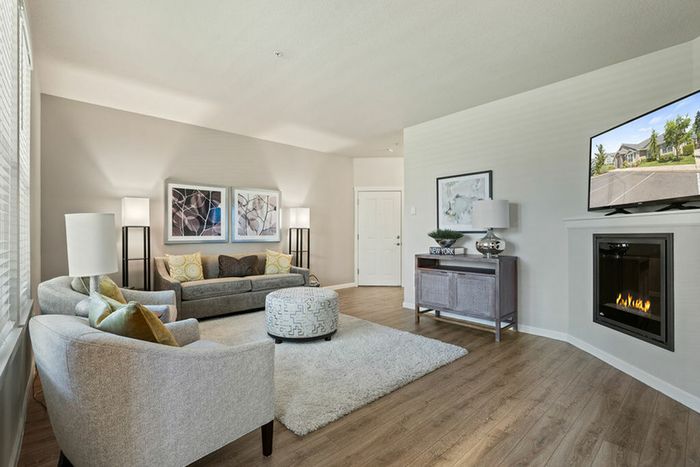 apartment with fireplace amenity