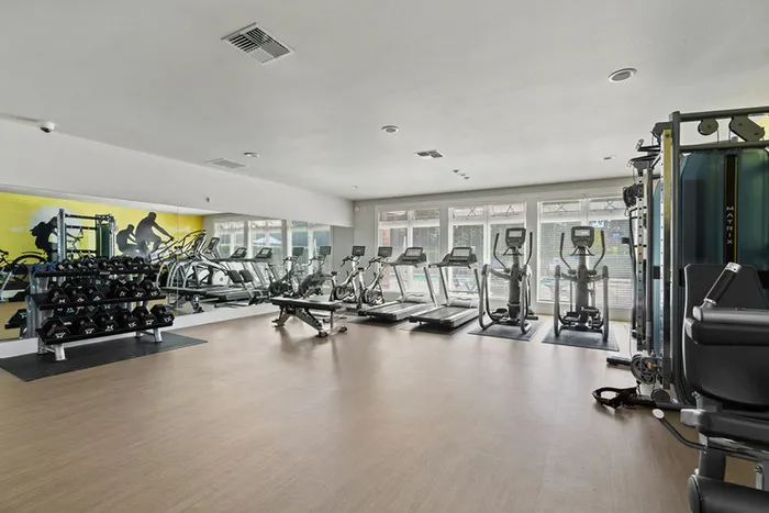 apartment with fitness center