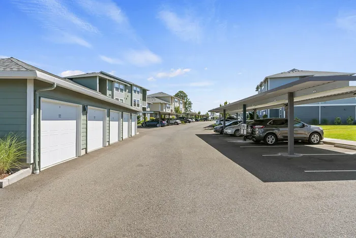 Apartments In Ridgefield, WA With In-Unit Washer And Dryer - Acero Ridgefield - Outdoor Covered Parking Area