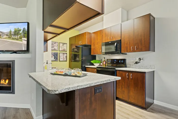 Open-concept kitchen