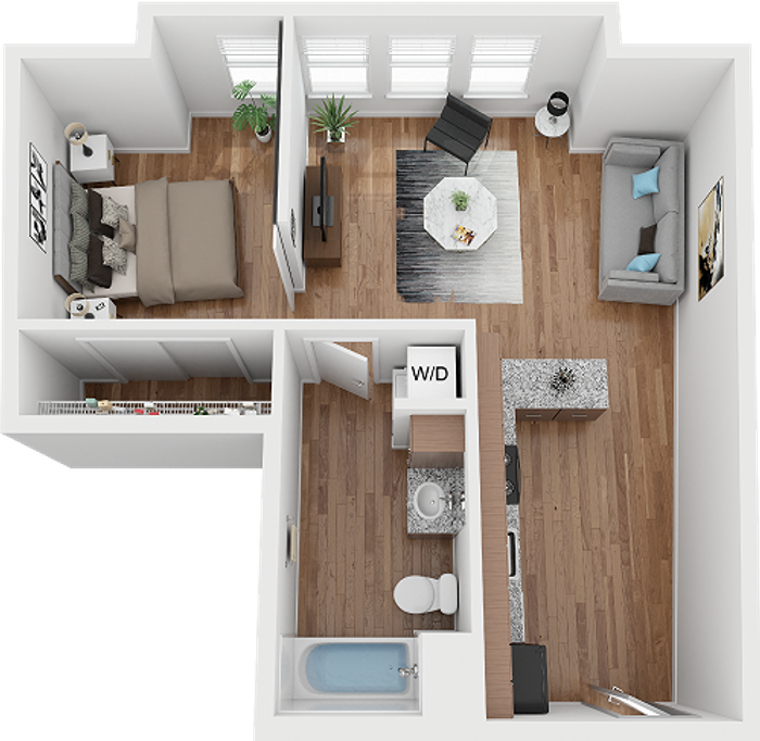 parkside lofts 1 bedroom floor plan a4